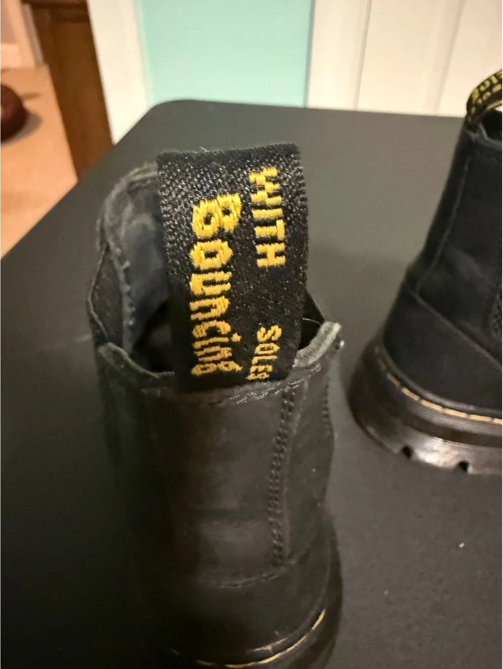 Dr. Martens Black Chelsea Boots with Elastic Sides Size 6 US Women